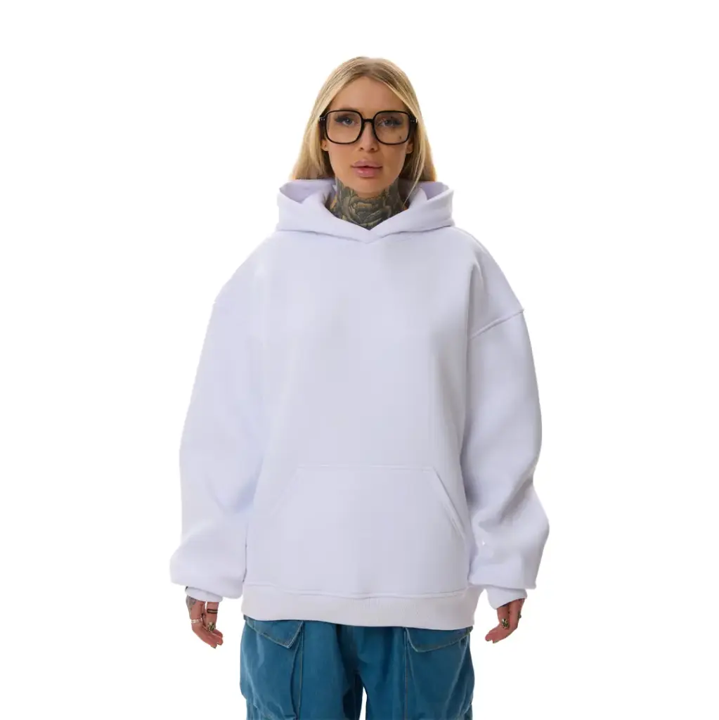 WHITE HOODIE